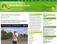 Tablet Screenshot of mauromarcostennis.com